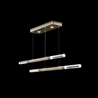 71-Inch Dual-Control Linear LED Pendant Light