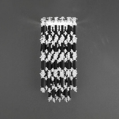 Adjustable Bamboo-Inspired Crystal LED Wall Light