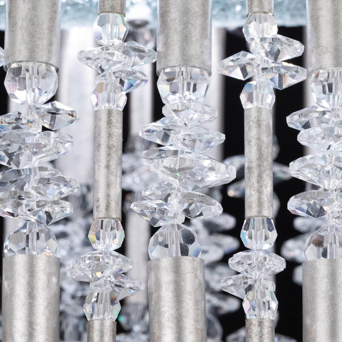 Adjustable Bamboo-Inspired Crystal LED Wall Light