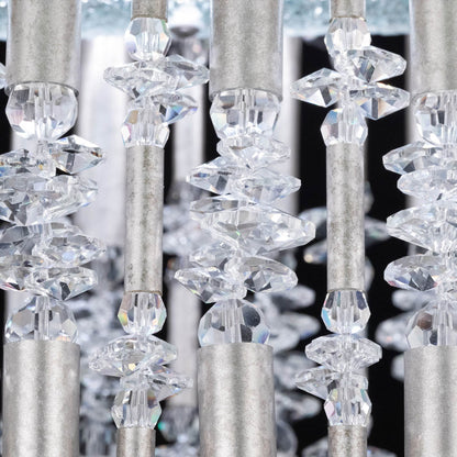 Adjustable Bamboo-Inspired Crystal LED Wall Light