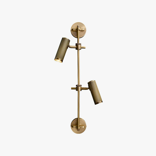 Adjustable Bronze Spotlight Rail Wall Light
