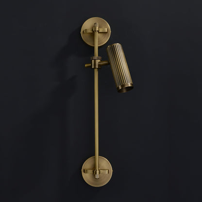 Adjustable Bronze Spotlight Rail Wall Light