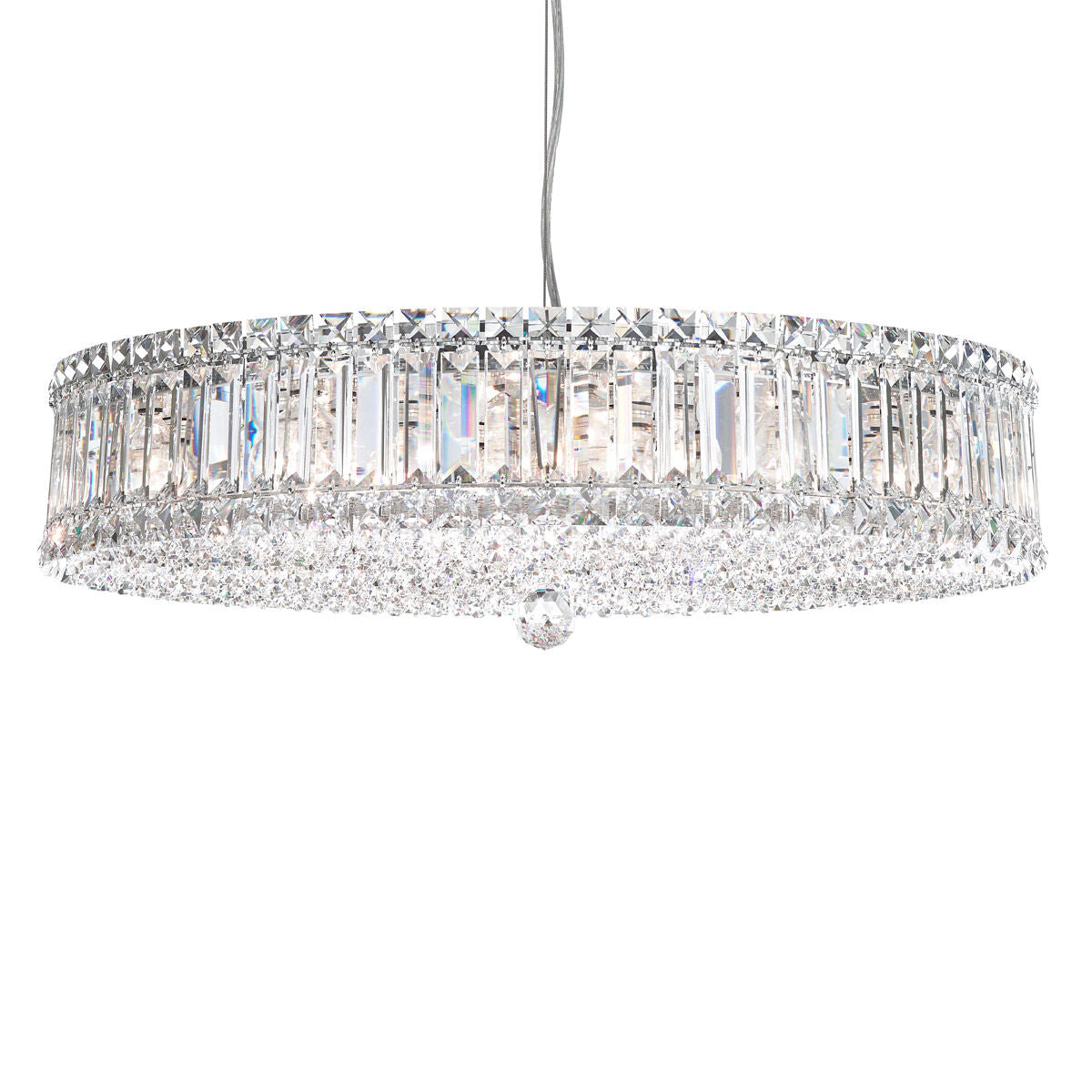 Art Deco Crystal Frame Pendant Light