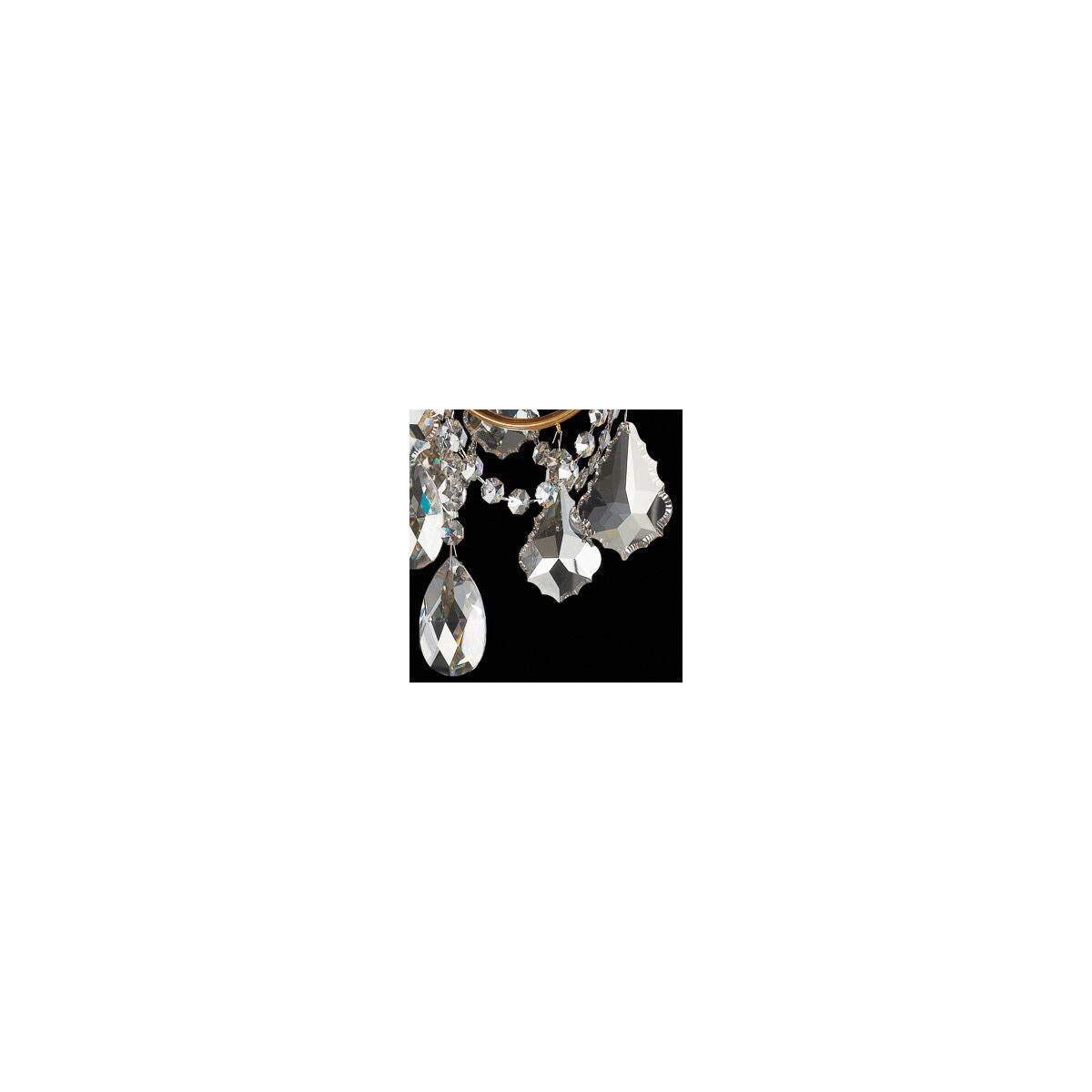 French Baroque Crystal Column Chandelier