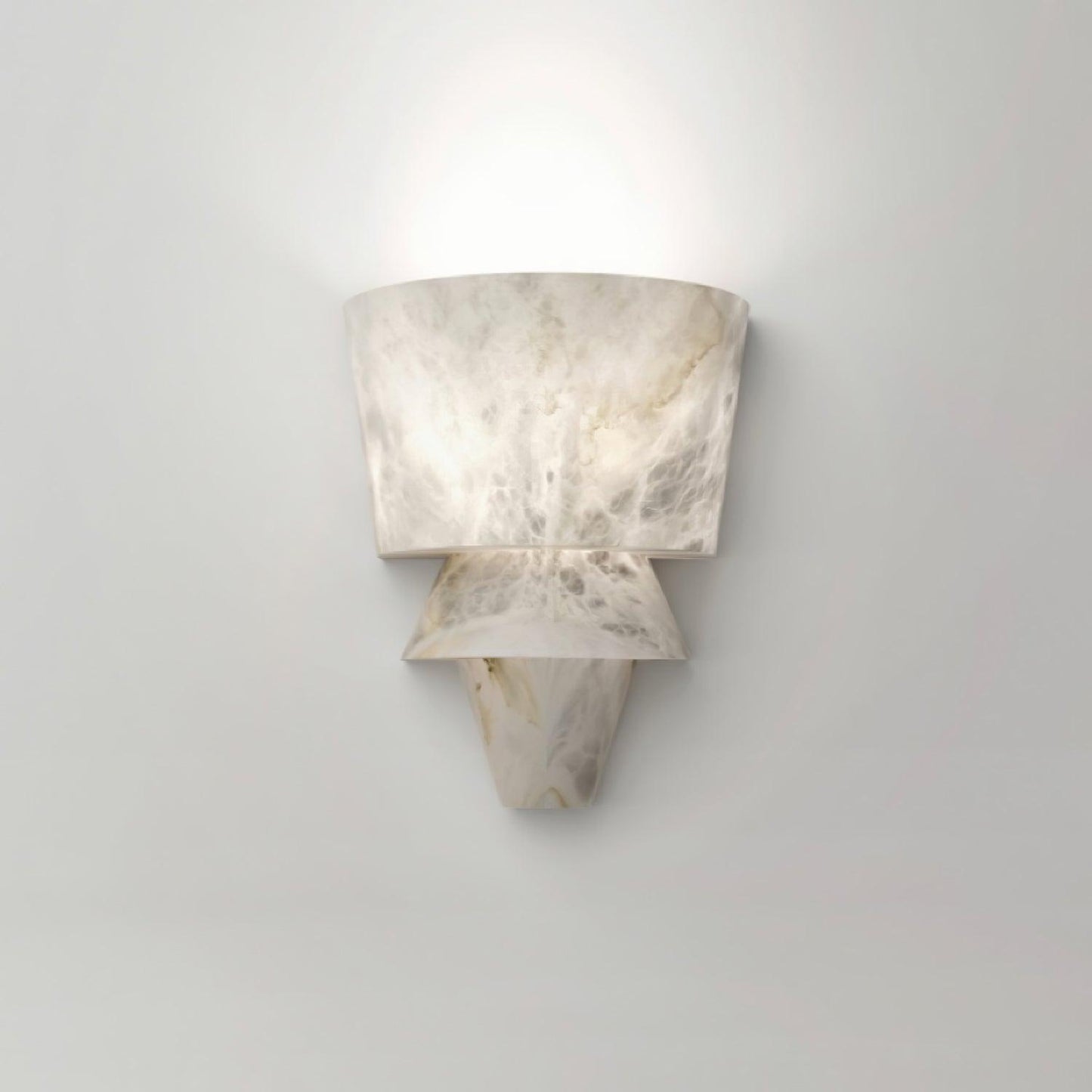 Geometric Marble Cone LED Wall Light