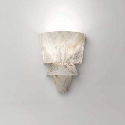 Geometric Marble Cone LED Wall Light
