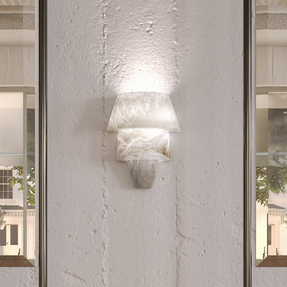 Geometric Marble Cone LED Wall Light