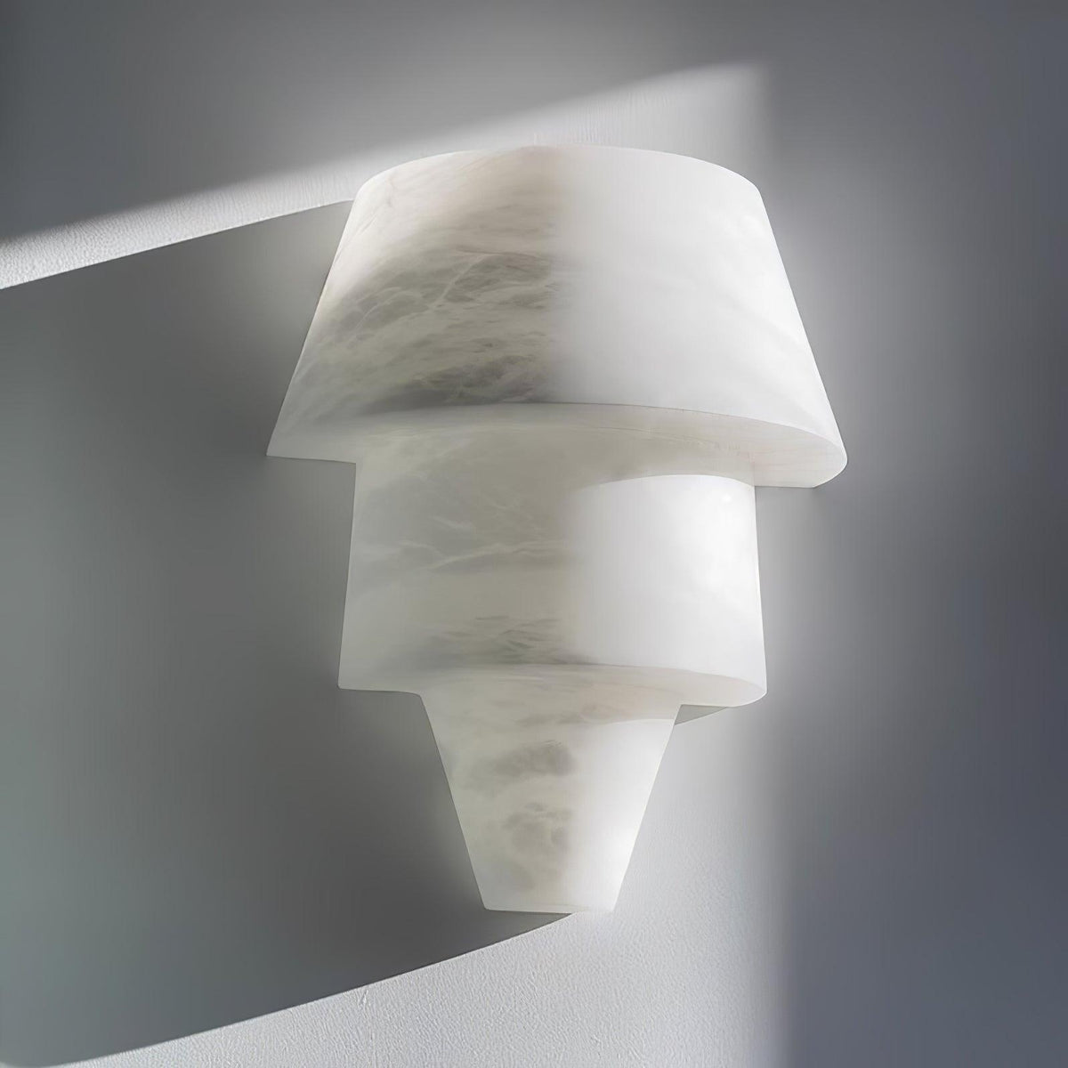 Geometric Marble Cone LED Wall Light
