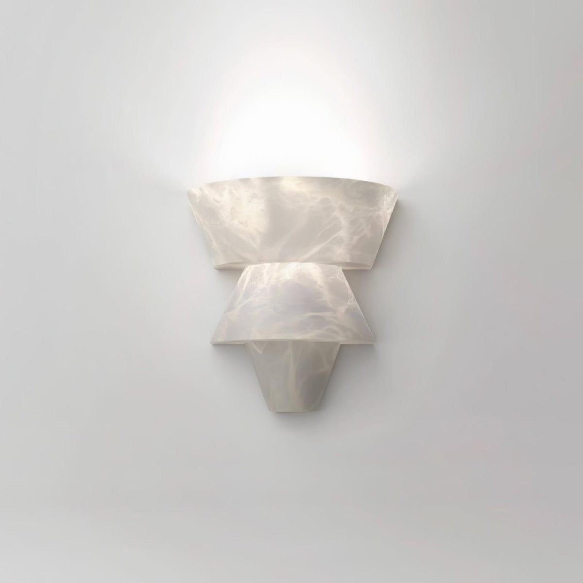Geometric Marble Cone LED Wall Light