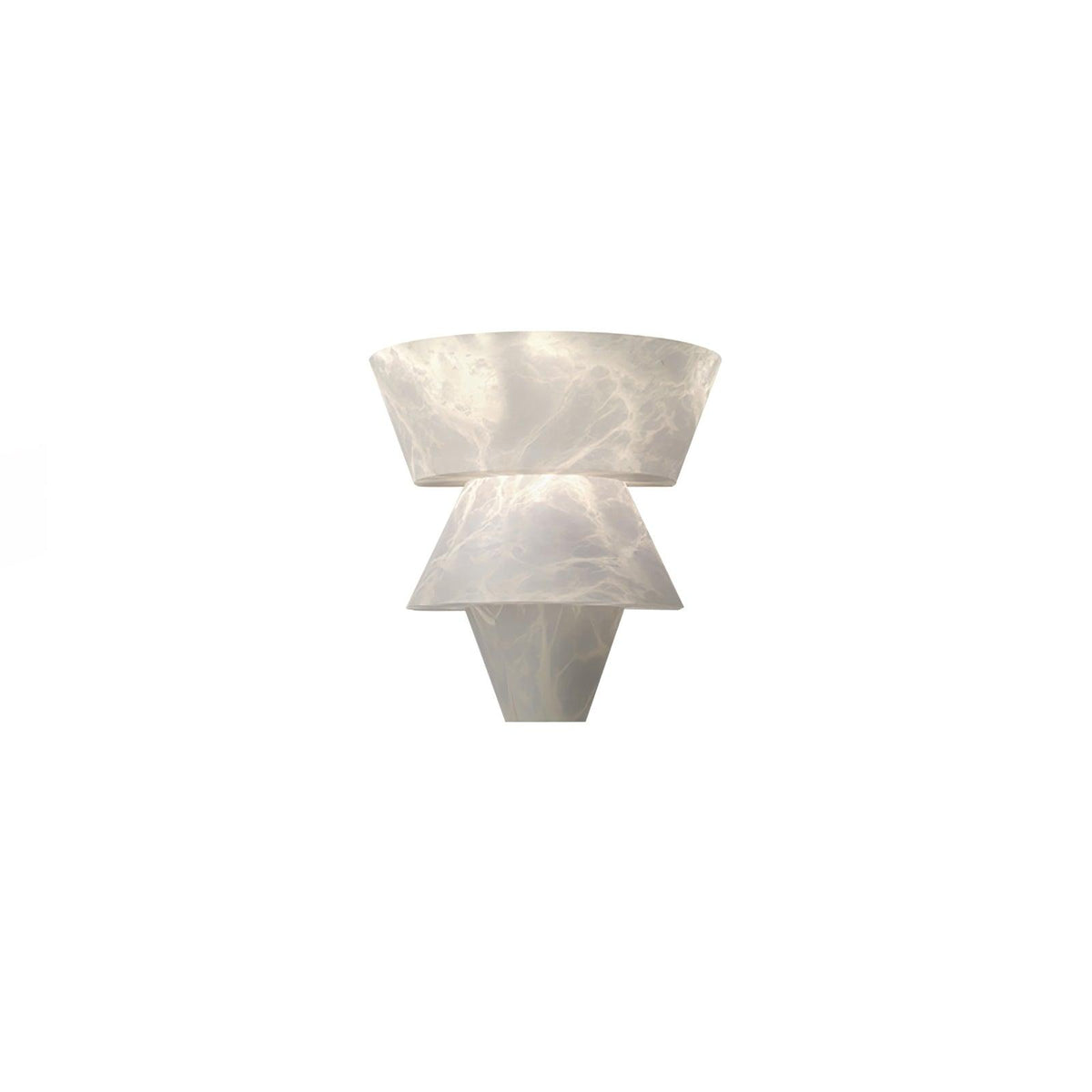 Geometric Marble Cone LED Wall Light
