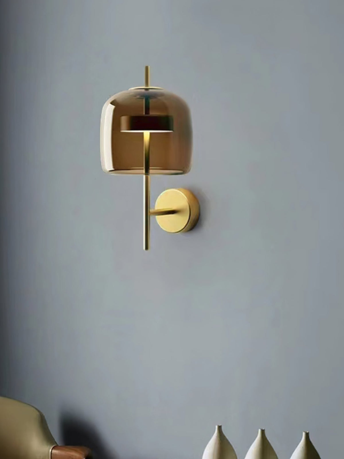 Hourglass Glass LED Wall Light