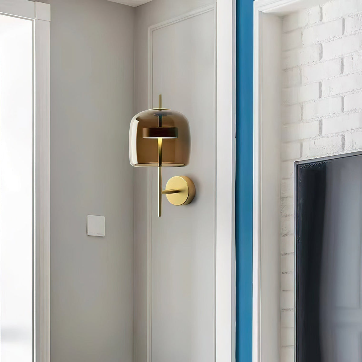 Hourglass Glass LED Wall Light