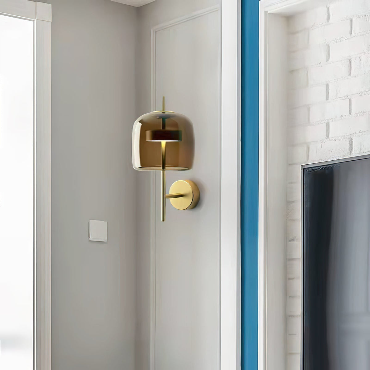 Hourglass Glass LED Wall Light