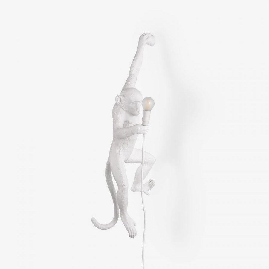 Sculptural Monkey Figure Plug-In Wall Light