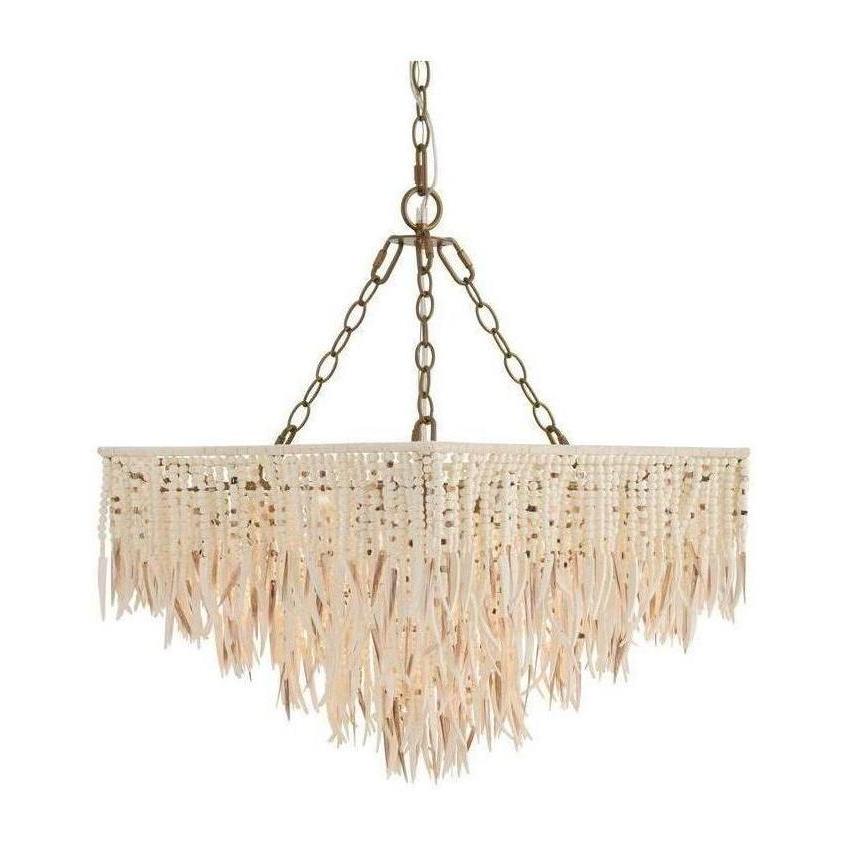 Shell and Bead Scalloped Chandelier