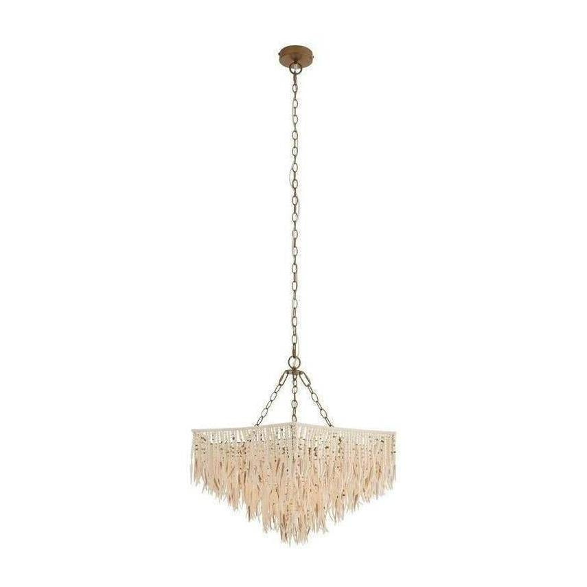 Shell and Bead Scalloped Chandelier