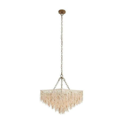 Shell and Bead Scalloped Chandelier