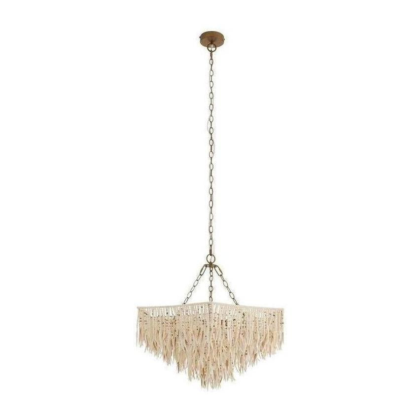 Shell and Bead Scalloped Chandelier