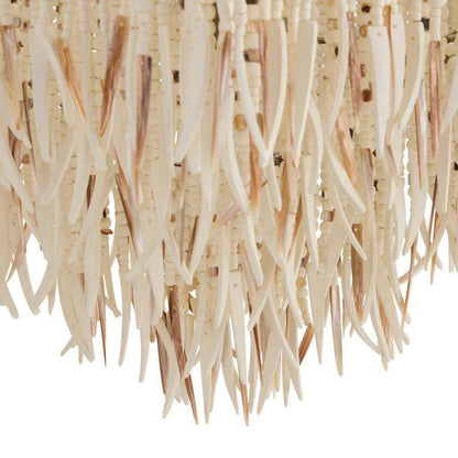 Shell and Bead Scalloped Chandelier