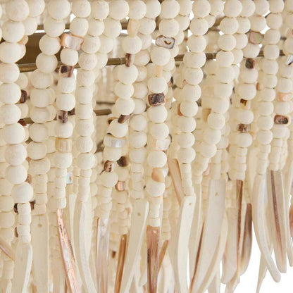 Shell and Bead Scalloped Chandelier
