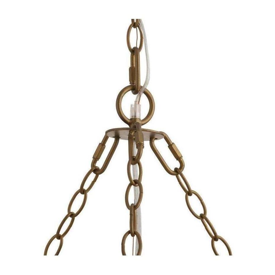 Shell and Bead Scalloped Chandelier