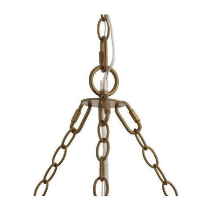 Shell and Bead Scalloped Chandelier