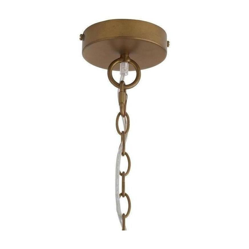 Shell and Bead Scalloped Chandelier
