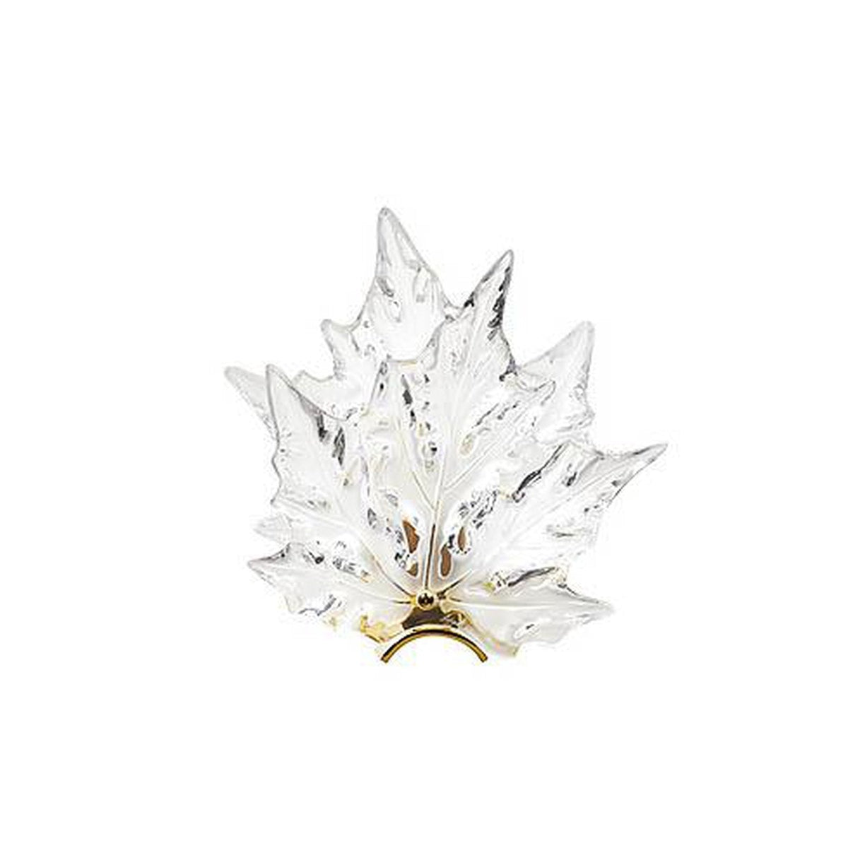 Veined Crystal Leaf Warm Wall Light
