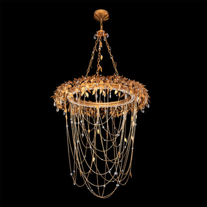 Whimsical Crystal Vine LED Pendant Light